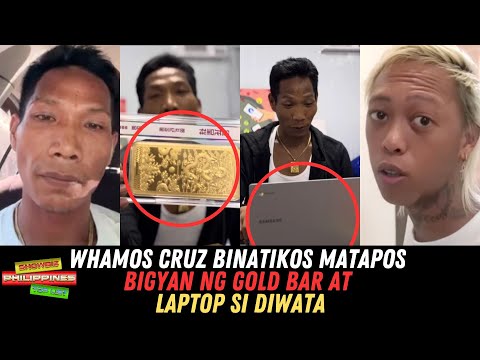 Whamos Cruz BINATIKOS Ng Netizens Matapos Bigyan Ng Gold Bar At Laptop Si Diwata
