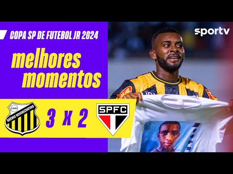Gols e lances de Novorizontino x São Paulo