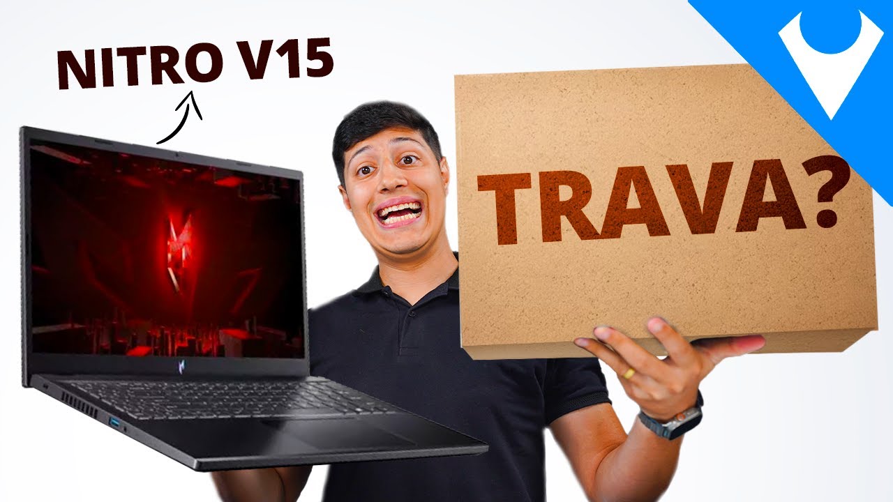 Miniatura da avaliação em vídeo de Notebook Acer Nitro V ANV15-51-57WS Intel Core i5-13420H RTX 3050 15,6"