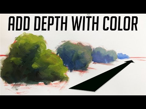 Oil painting step by step tutorial: creating depth with color