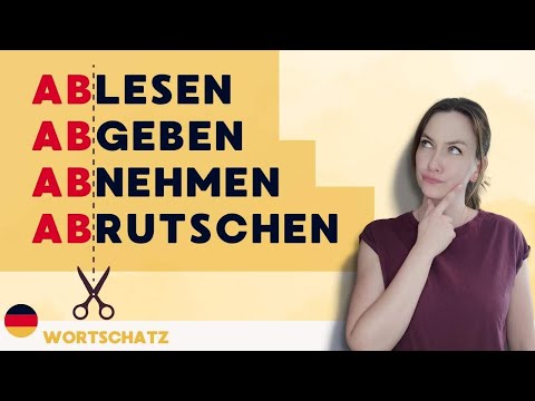 Das Präfix ab-  | ablesen - abnehmen - abgeben | Verben mit Präfixen