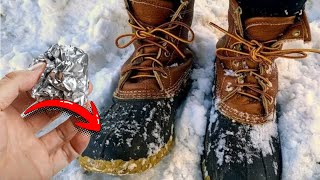 HEAT Your FEET with this throw away item