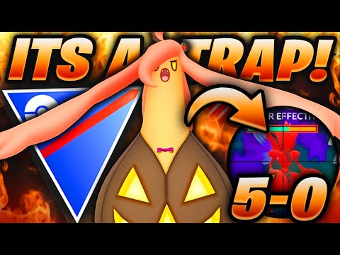 I went 5-0 with this BUSTED TRAPPING TEAM with *NEW* INCINERATE GOURGEIST in the Great League