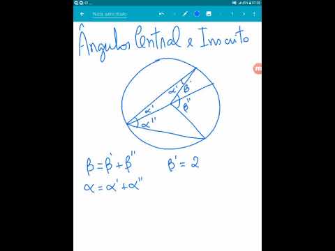 Ângulo central e inscrito