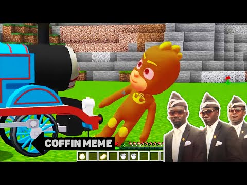Who is Stronger PJ MASKS.EXE or Thomas.EXE Tank Engine in Minecraft - Coffin Meme