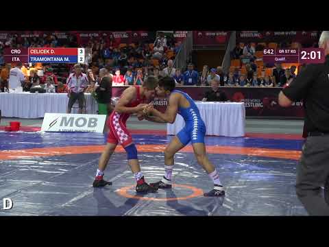 Qual. GR - 57 kg: D. CELICEK (CRO) v. M. TRAMONTANA (ITA)