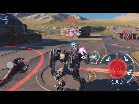 Down a player, and first drop Galahad, in Champion League Powerplant 🙊 — War Robots