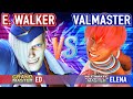 SF6 ENDING WALKER Ed Vs VALMASTER Elena High Level Gameplay