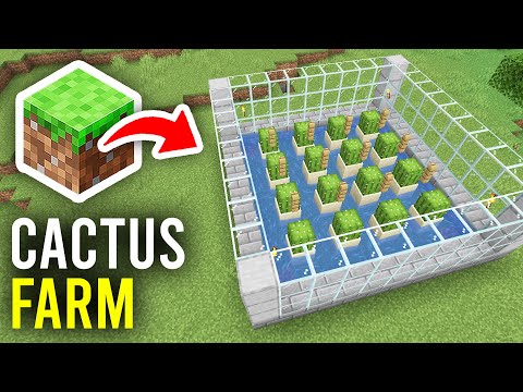 How To Make Automatic Cactus Farm In Minecraft - Full Guide