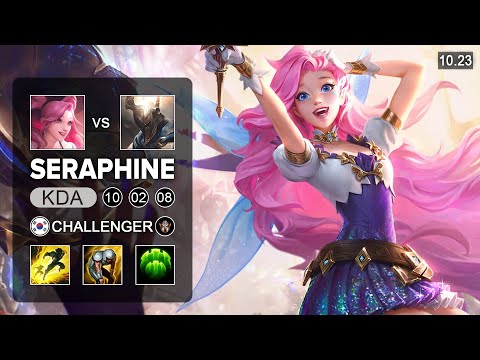 Seraphine vs Pantheon Support - KR Challenger Patch 10 23
