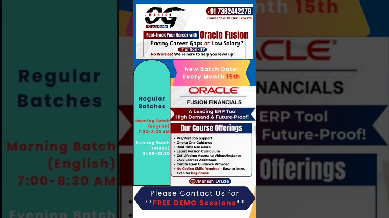 Oracle Fusion Financials Functional Online Training  #oraclefusion #education #oraclesoftware #job