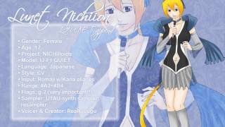 【UTAU-Synth】Lunet Nichiion QUIET append【UTAU release】