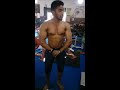 NATIONAL BODY BUILDER MR DEEPAK POSING AT THE GYM