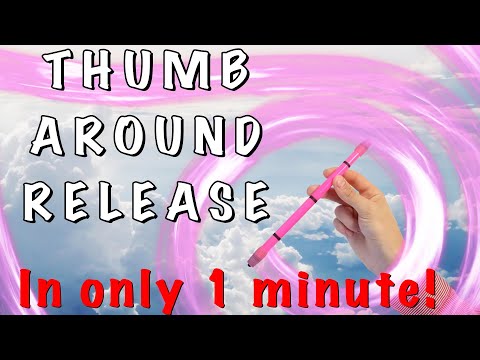 Thumb Around Release. Basic penspinning trick for beginners. Learn How to Spin A Pen - In Only 1 Min