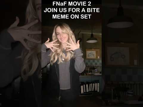 FNaF 2 Movie "Join Us For A Bite" Dance ON SET | FNaF 2 Movie MEME