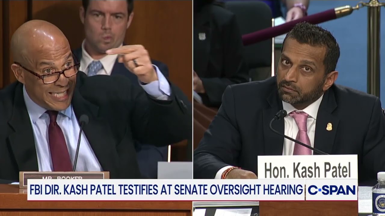 FBI Director Patel and Sen. Booker clash at Senate Judiciary hearing on bureau oversight