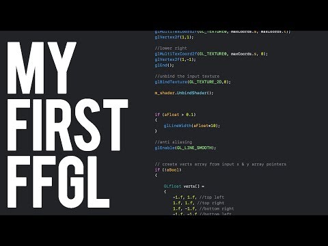 Build your first FFGL for Resolume as a complete beginner | 2019