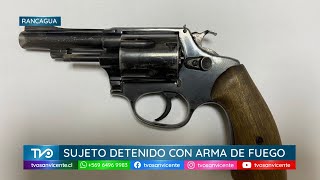 En Rancagua sujeto detenido con arma de fuego con encargo por hurto
