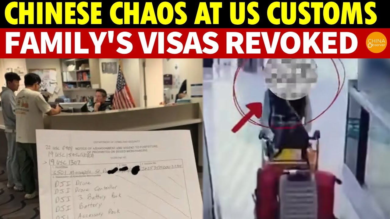Chinese Man Detained in US with DJI Drone, Causes Chaos at Customs, Family's Visas Revoked