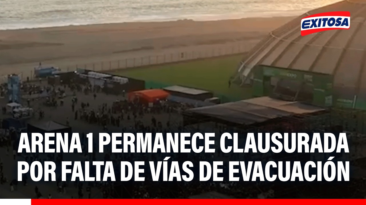🔴🔵 Arena 1 permanece clausurada por falta de vías de evacuación y permisos