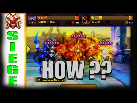 TOP TIER G3 Siege Battle VS Candy House and Bird - isengdudegame Summoners War