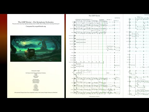Composing for Halloween. "The GDP Horror", Neoclassical 30-Piece Symphony Orchestra. Full Score.