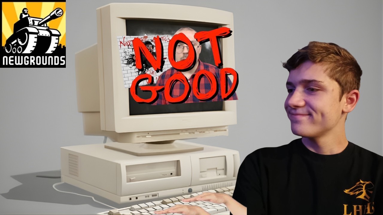 Playing Newgrounds SLOP (uncensored, school project)