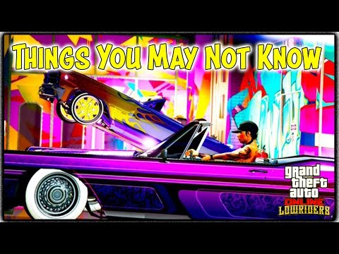 GTA Online - THINGS YOU MAY NOT KNOW ABOUT THE LOWRIDER DLC! Secret Features & More!
