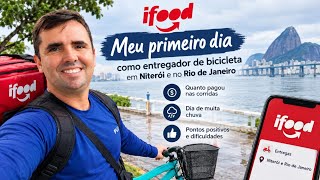 COMECEI NO IFOOD DE BICICLETA! 🚴‍♂️ Meu Primeiro Dia em Niterói-RJ