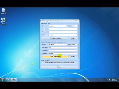 MySQL Append Two Tables Software