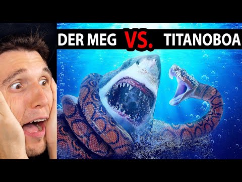 Paluten REAGIERT auf Megalodon VS. die größte Schlange der Welt - WER GEWINNT?