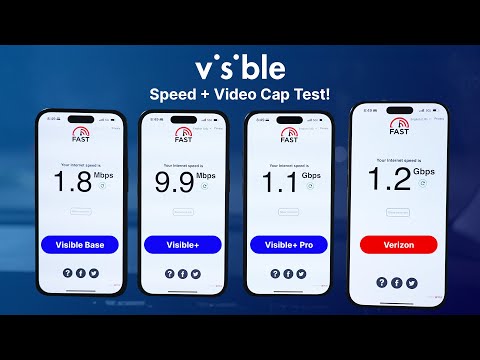 Visible Base vs Visible+ vs Visible+ Pro vs Verizon Speed Test & Video Throttle Test!
