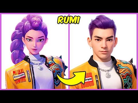 KPop Demon Hunters ZAMIANA PŁCI SWAP + Zgadnij, Kto Śpiewa | Jinu, Rumi, Zoey