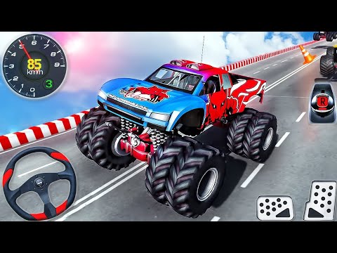 Extereme Police Monster Car Mega Ramp Racing - Impossible GT Car Stunts 3D Drive - Android GamePlay