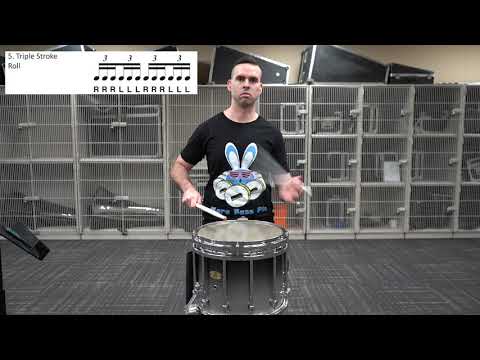 Triple Stroke Roll - Rudiment Example (clean)