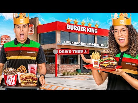 VIRAMOS DONOS DE UM BURGUER KING PROFISSIONAL! *Comemos tudo
