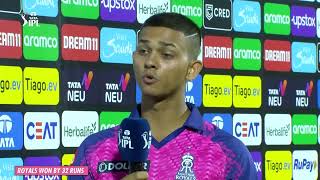 Jaiswal Steals the Show | Player of the Match | RRvCSK | Rajasthan Royals