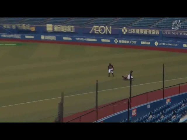 【ファーム】走って走ってナイスキャッチ!! ファイターズ・渡邉 難しい打球をスライディングキャッチ!! 2021/8/24 M-F(ファーム)