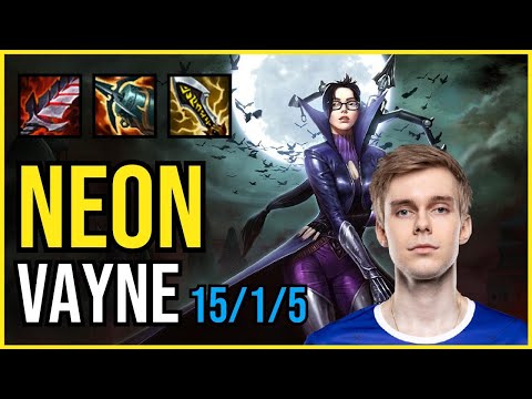NEON - VAYNE vs JHIN ADC - EUW Challenger - Patch 11.4