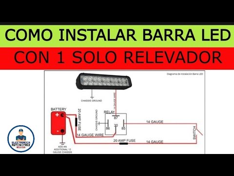 COMO INSTALAR UNA BARRA LED PARA PRINCIPANTES ?