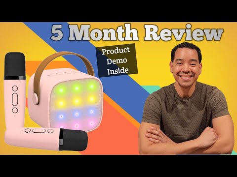 Ultimate Mini Karaoke Machine for Kids & Adults | Portable Bluetooth Speaker with Wireless Mics