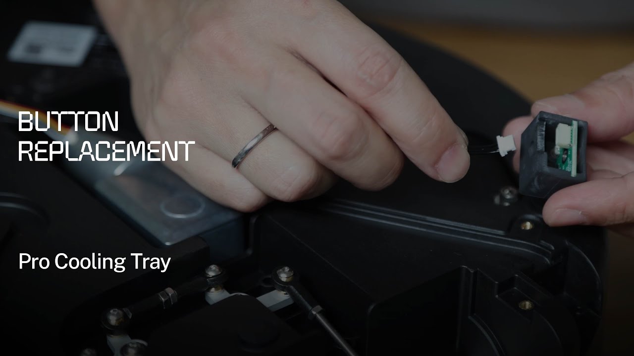 Hướng dẫn thay thế nút bấm trên Pro Cooling Tray của Aillio