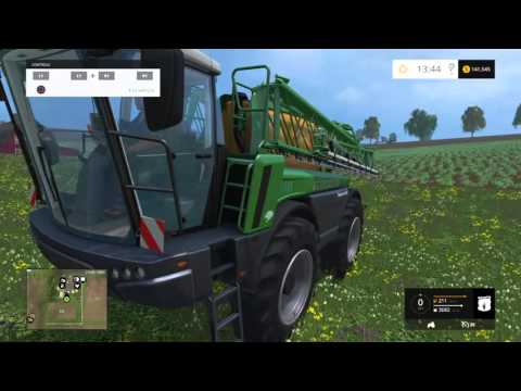 Farming Simulator 15 spraying crops