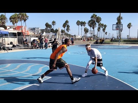 The Professor vs Pro Competition at Venice Beach.. DESTROYS 6'3" hooper