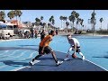 The Professor vs Pro Competition at Venice Beach.. DESTROYS 6'3