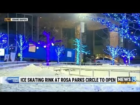 Rosa Parks Circle Ice Rink opening for the season