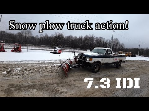 Will it start on $900 Ford 7.3 IDI diesel snowplow truck and plow action. Snow day!