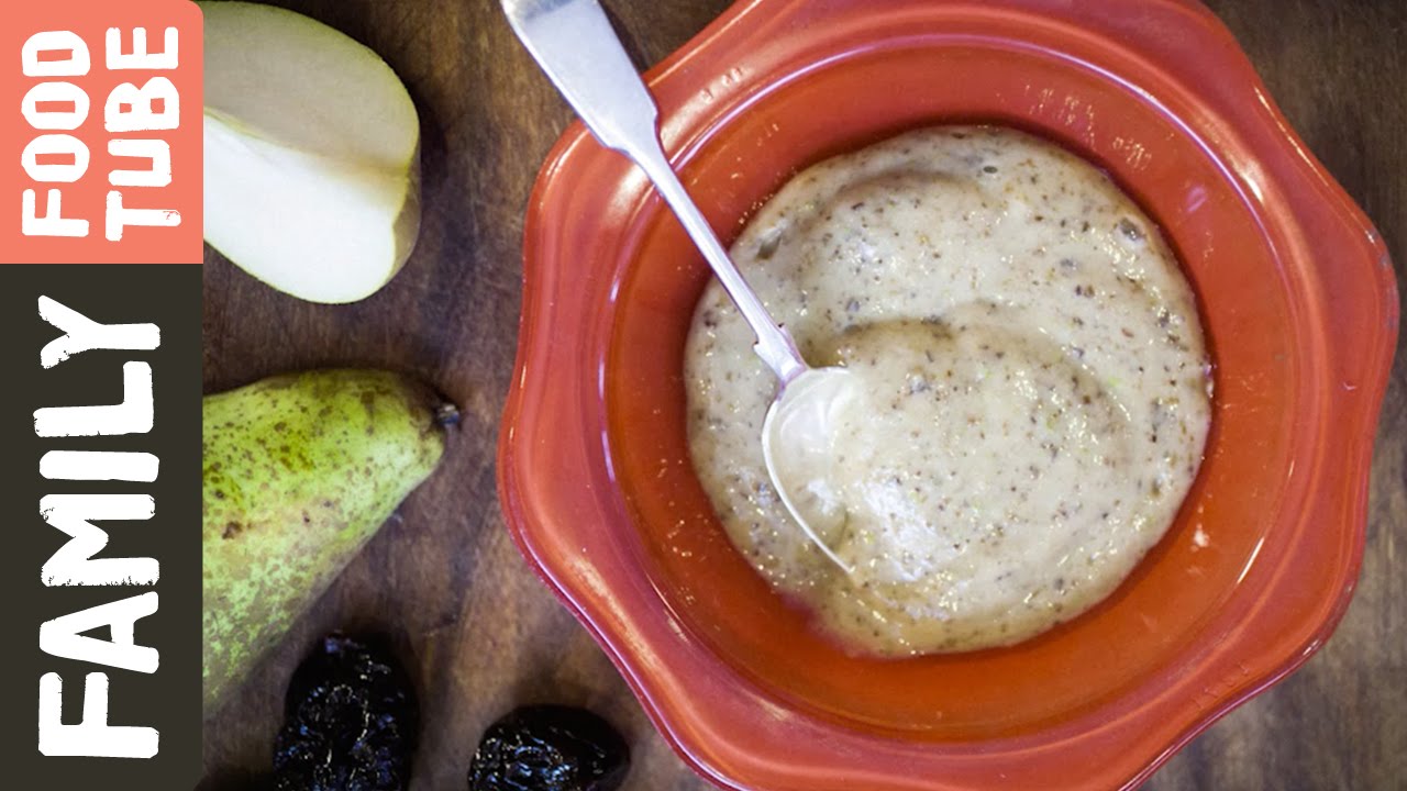 Pear, prune & banana puree: Michela Chiappa