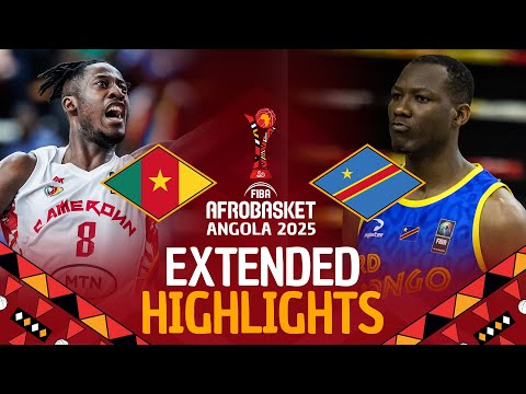 Cameroon 🇨🇲 vs Congo DR 🇨🇩 | Extended Highlights | #AfroBasket 2025