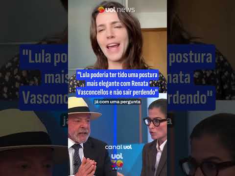 Bilenky: Lula poderia ter tido uma postura mais elegante com Renata Vasconcellos e não sair perdendo